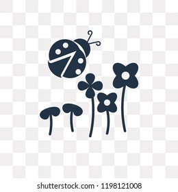Spring vector icon isolated on transparent background, Spring transparency concept can be used web and mobile