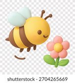 Spring Vector Icon Set | 3D icon set | Bee