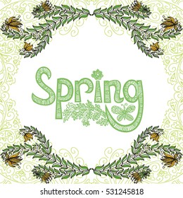 Spring. Vector illustration.