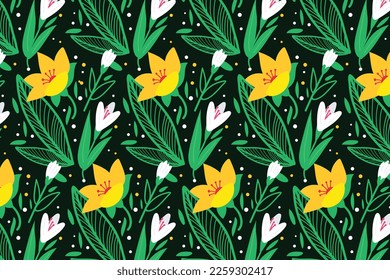 Spring vector illustration design. Flat design.