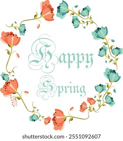 Spring Vector Illustration | Nature-Inspired Seasonal Design