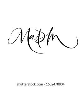 SPRING VECTOR MONTH CYRILLIC HAND LETTERING WITH MEANING MARCH. MARCH MONTH