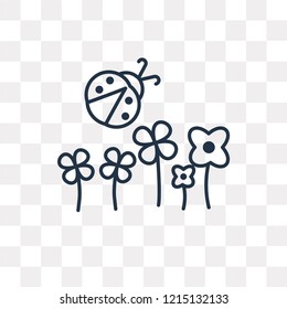 Spring vector outline icon isolated on transparent background, high quality linear Spring transparency concept can be used web and mobile