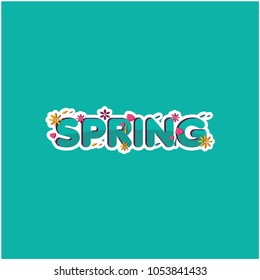 Spring Vector Template Design