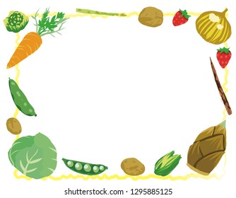 Spring vegetable frame