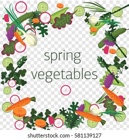 spring vegetables salad