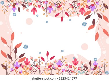 spring vetor background illustration with soft color