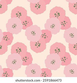 Spring Vintage Floral Seamless Pattern