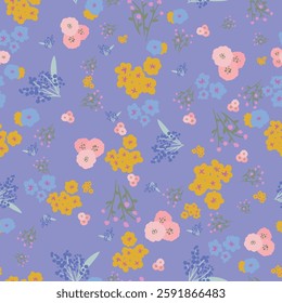 Spring Vintage Floral Seamless Pattern
