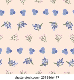 Spring Vintage Floral Seamless Pattern