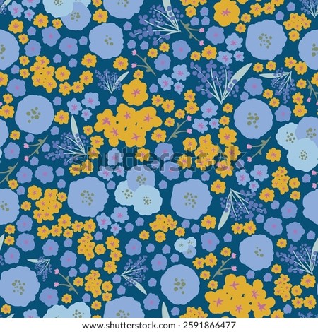 Spring Vintage Floral Seamless Pattern