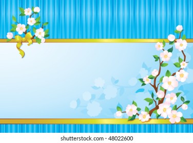 Spring wallpaper. Seasonal multicolour background with copy space