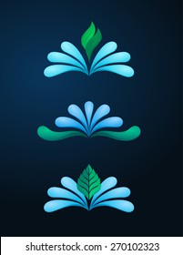 spring water logo template