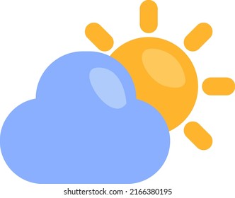 Spring weather, illustration, vector on a white background.