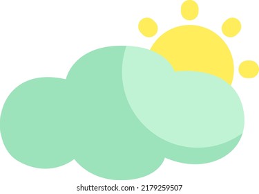 Spring weather, illustration, vector on a white background.