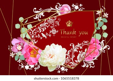 Spring wedding invitation