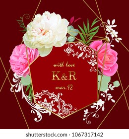 Spring wedding invitation