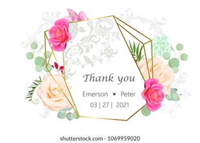 Spring wedding invitation