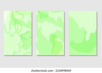 Spring wedding Invitation card  template collection.Light green or mint watercolor wet texture.Fuid  painting.Alcohol ink.