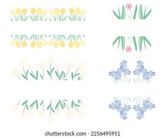 Flores salvajes de primavera. Ilustración vectorial dibujada a mano de dibujos animados. El ramo de flores silvestres de verano. Feliz día de la mujer. Feliz Día de las Madres. 8 de marzo. Ilustración dibujada por mano