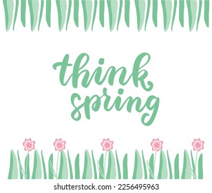 Spring wild flowers frame. Cartoon hand drawn vector illustration. Summer wildflowers bouquet. Happy womans day. Happy Mothers day. 8 march. Hand drawn illustration