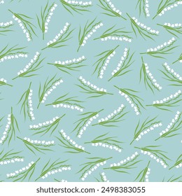 Frühling Wildblumen Vektorgrafik nahtloses Muster für Textil, Tapete.