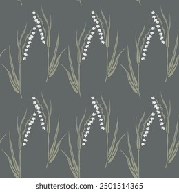 Frühling Wildblumen Vektorgrafik nahtloses Muster für Textil, Tapete.