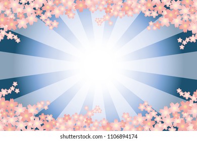 Spring wind and flower background material Wallpaper, Radial light, Brilliance, Sparkle