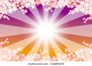 Spring wind and flower background material Wallpaper, Radial light, Brilliance, Sparkle