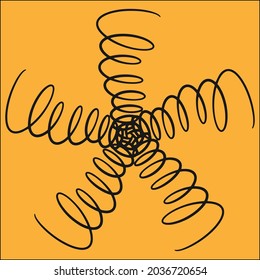 spring wire vector illustration for your logo