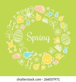 Spring wreath design 