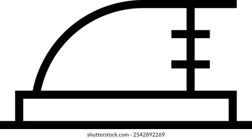 springboard icon. Thin linear style design isolated on white background