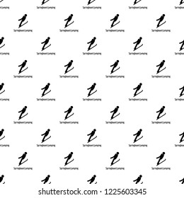 Springboard jumping pattern seamless vector repeat geometric for any web design