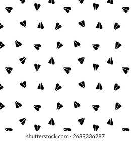 Springbok footprint seamless pattern with black color on a transparent background