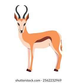 Springbok icon clipart avatar logotype concepte isolated illustration