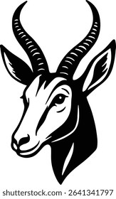 Springbok Springbuck Antelope Head design