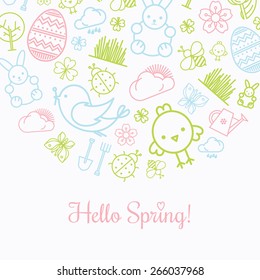 Spring/Easter pattern background 