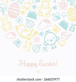 Spring/Easter pattern background 