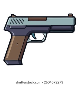 Springfield Armory XD flat illutration white background