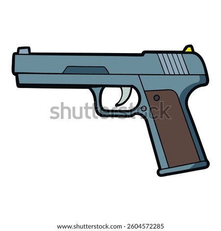 Springfield Armory XD flat illutration white background