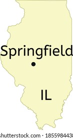 Springfield city location on Illinois map