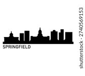 Springfield skyline illustrated in vector