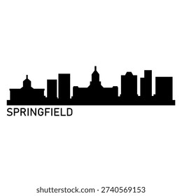 Springfield skyline illustrated in vector