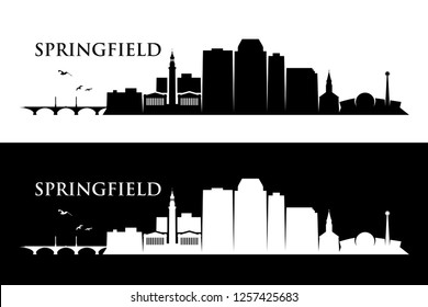 Springfield skyline - Massachusetts, United States of America, USA - vector illustration