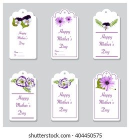 Spring/Floral greetings labels