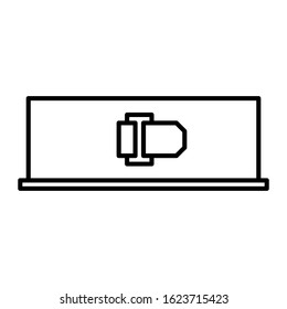 Springform Pan Icon Symbol. Outline Style