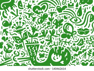spring,summer - abstract illustration