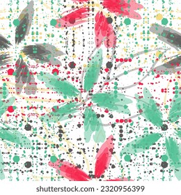  Springsummer Botanical texture, ornament. Vector design for fashion, fabric, book covers, magazines...