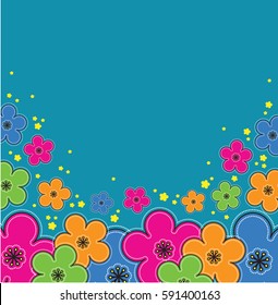 Spring/Summer Flower Vector Template