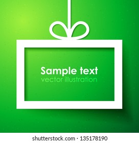 Spring/Summer green applique background. Vector illustration for your design.